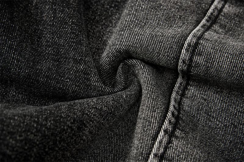 Men's Deconstructed Workwear Jeans - Raw Hem Bootcut Pants With Lace-Up Detail (Charcoal, S-3XL)_voghion.com
