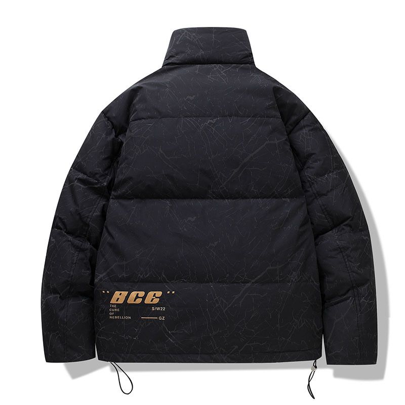 Winter men's short thick down loose bread jacket, autumn and winter casual jacket_voghion.com