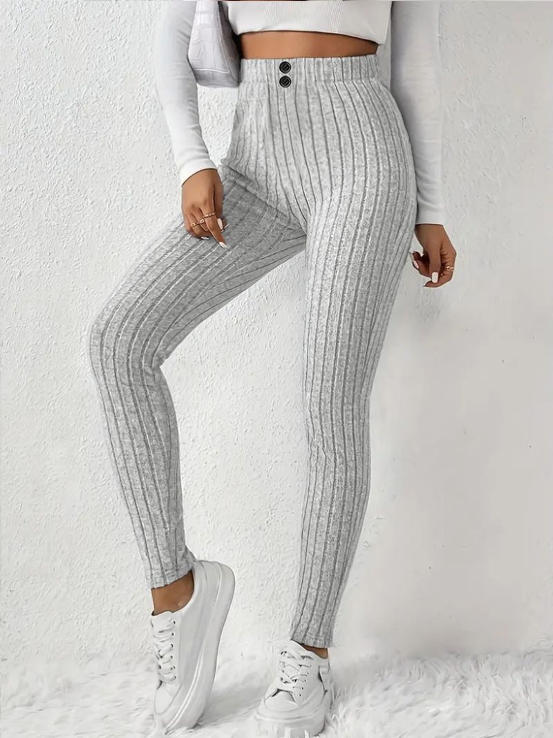 Leggings taille haute doublés polaire pour femme - Pantalon thermique d'hiver chaud avec contrôle du ventre, extensible et confortable, coupe slim décontractée_voghion.com