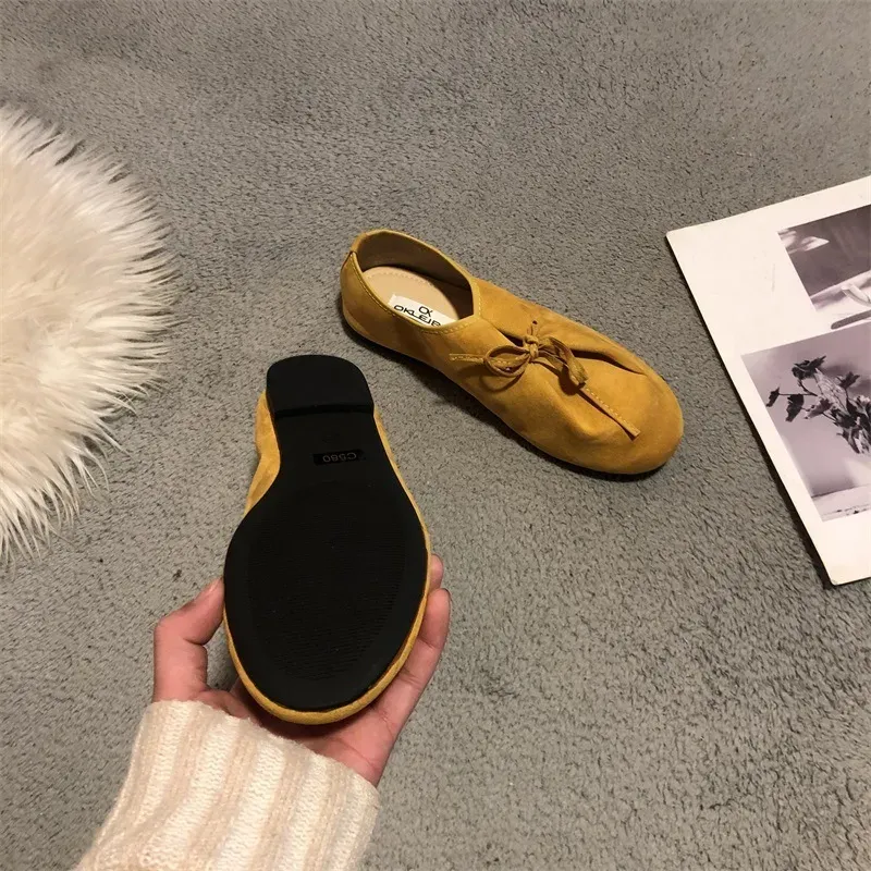 Scarpe da donna semplici, classiche, casual, britanniche, con tacco basso e plateau, comode e rilassanti, Ddmysaturn_voghion.com