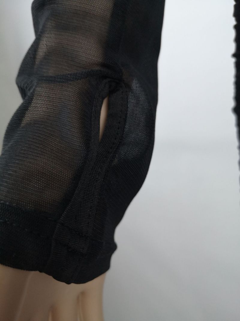 Women's mesh dress + small vest + shorts explosive three-piece set_voghion.com