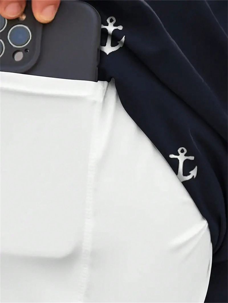 Men's Clothing Professional Hot Spring Quick Drying Anti Embarrassment Swimming Trunks Shorts Loose Boxer High Elastic Beach Pants_voghion.com