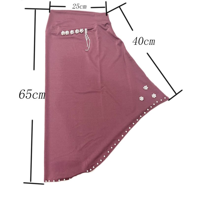 Copricapo comodo e comodo da indossare, foulard con fiori e perline monocromatici, cappello etnico, copricapo_voghion.com