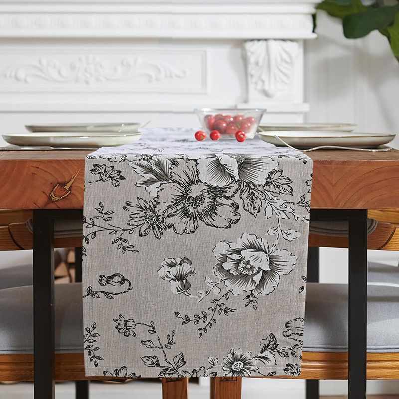 Drapeau de table moderne et simple, nappe décorative rouge en filet pour la maison_voghion.com