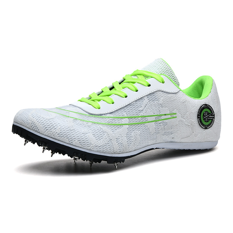 Pista con malla transpirable para hombres, mujeres, correr, atletismo, entrenamiento, deportes juveniles, zapatos de uñas_voghion.com