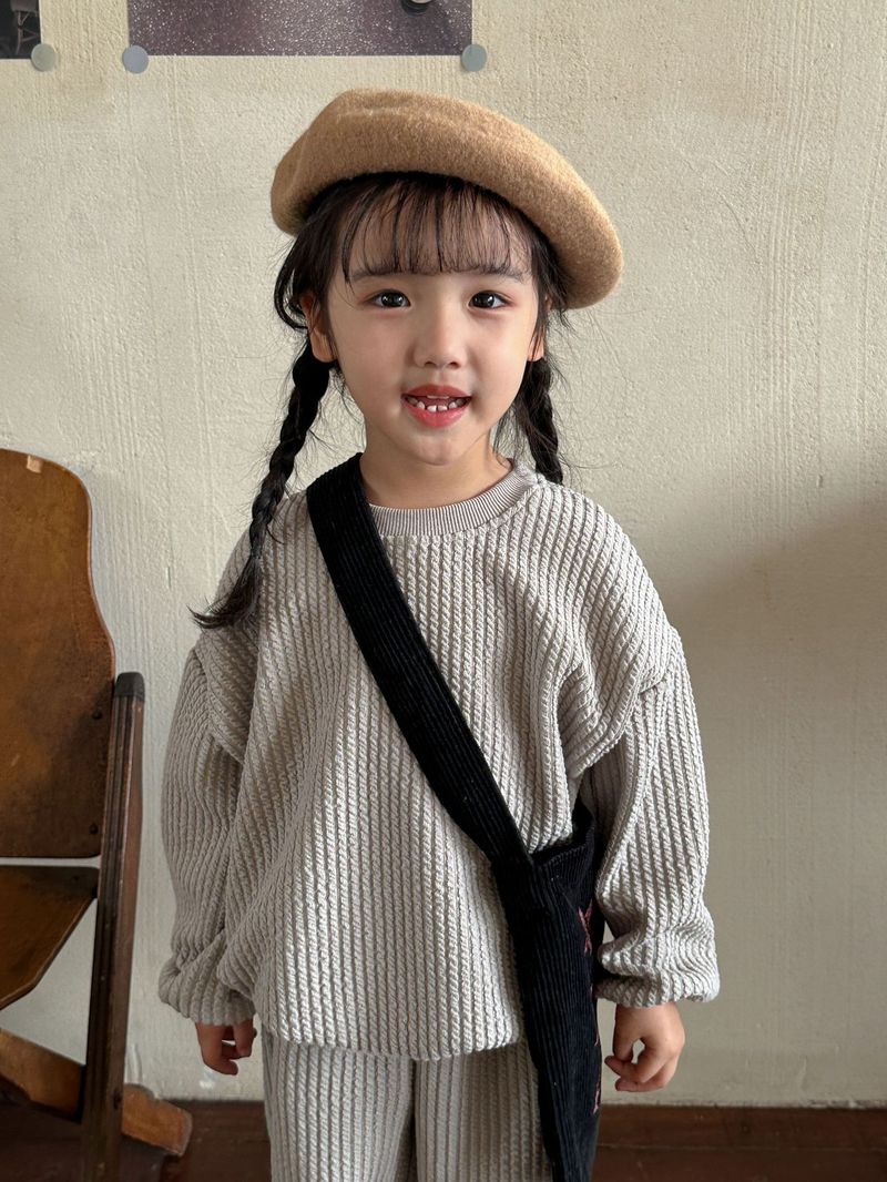 Traje de otoño para niños Prendas de punto para niñas Sudadera con capucha deportiva para niños Ropa de bebé de ocio para primavera y otoño_voghion.com