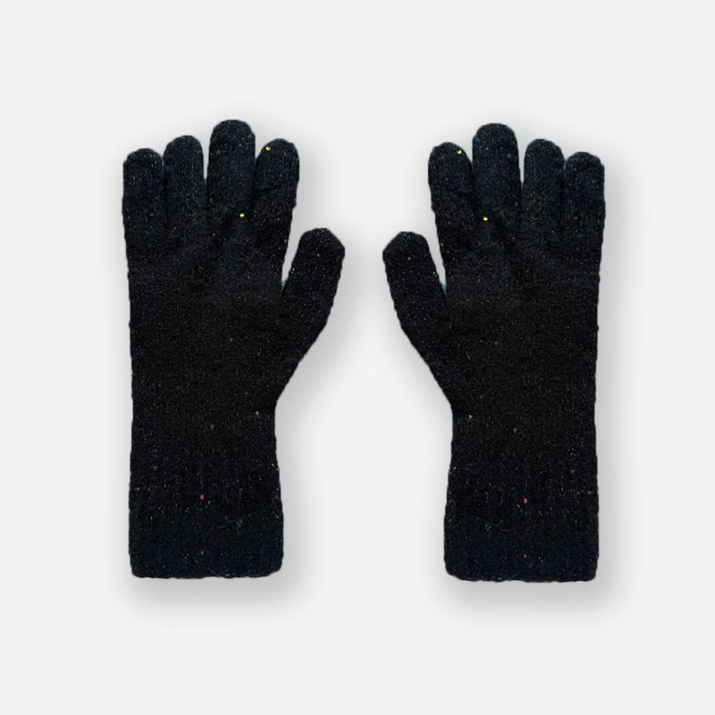 Homemade 30 Wool Blend Sequin For Women Winter Atmosphere Flower Sequins Touchscreen Knitted Gloves_voghion.com