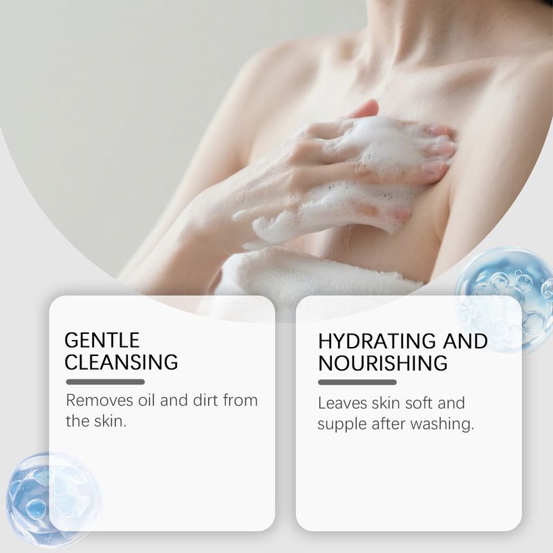 EELHOE Care Gentle Cleansing Face And Body Moisturizing Rich Foam Daily Soft Skin Soap_voghion.com