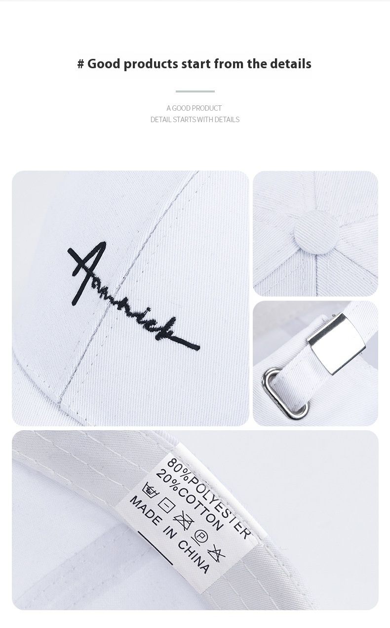 Șapcă de baseball nouă pentru primăvara și toamna, casual, cu litere, parasolar, Duckbill Cap, pentru tineri studenți, bărbați și femei, pălărie_voghion.com