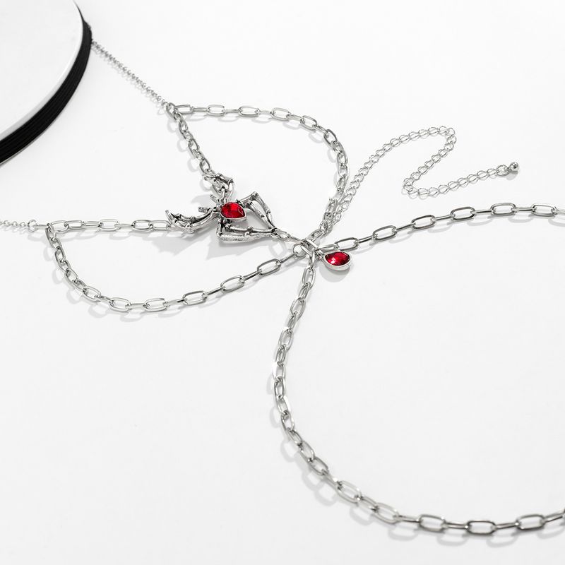 Gioielli transfrontalieri europei e americani, anello a forma di ragno con catena per gambe, dolce e fresco, punk Harajuku sexy JK per la coscia_voghion.com