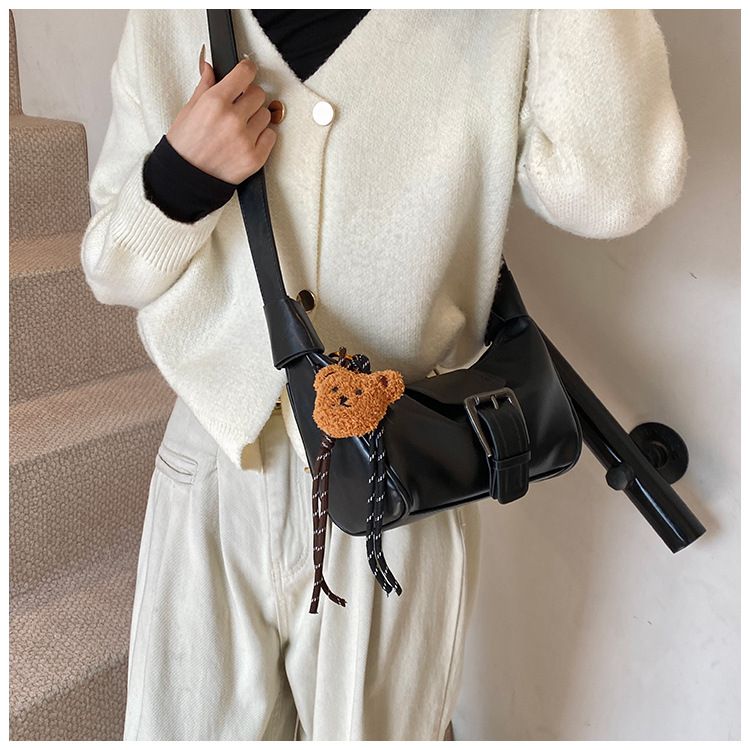 Luxus, niche stílusú női kézitáska, 2024-es őszi és téli, egyvállas, keresztpántos táska sokoldalú textúrával._voghion.com