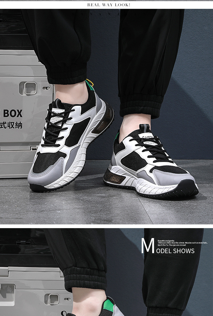 Chaussures hommes 2023 chaussures de sport respirantes chaussures décontractées antidérapantes garçons style coréen chaussures à la mode mode all-match chaussures en maille d'été_voghion.com