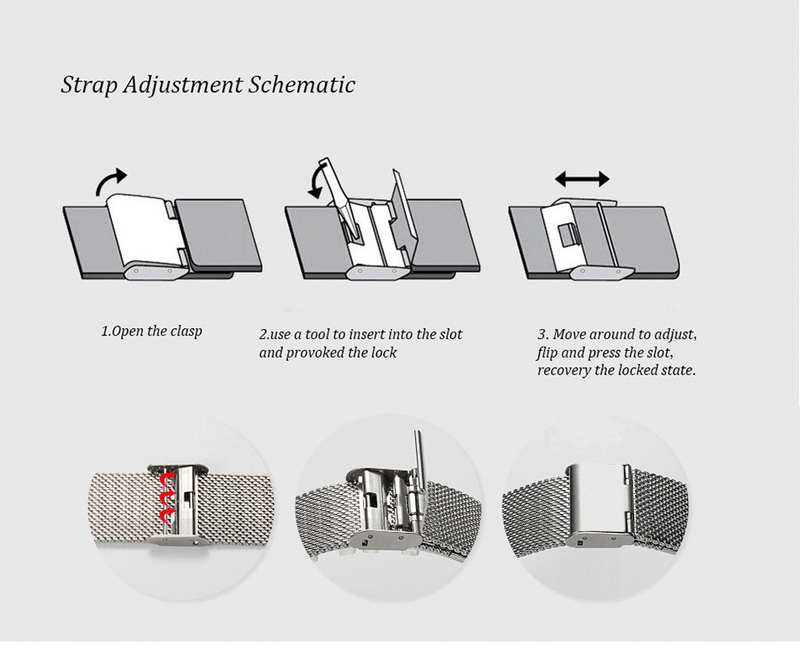 Damklockor Japanskt urverk Stålkedja Vattentät klocka Lätt lyxig minimalistisk stil Stålnätbälte Smal klocka_voghion.com