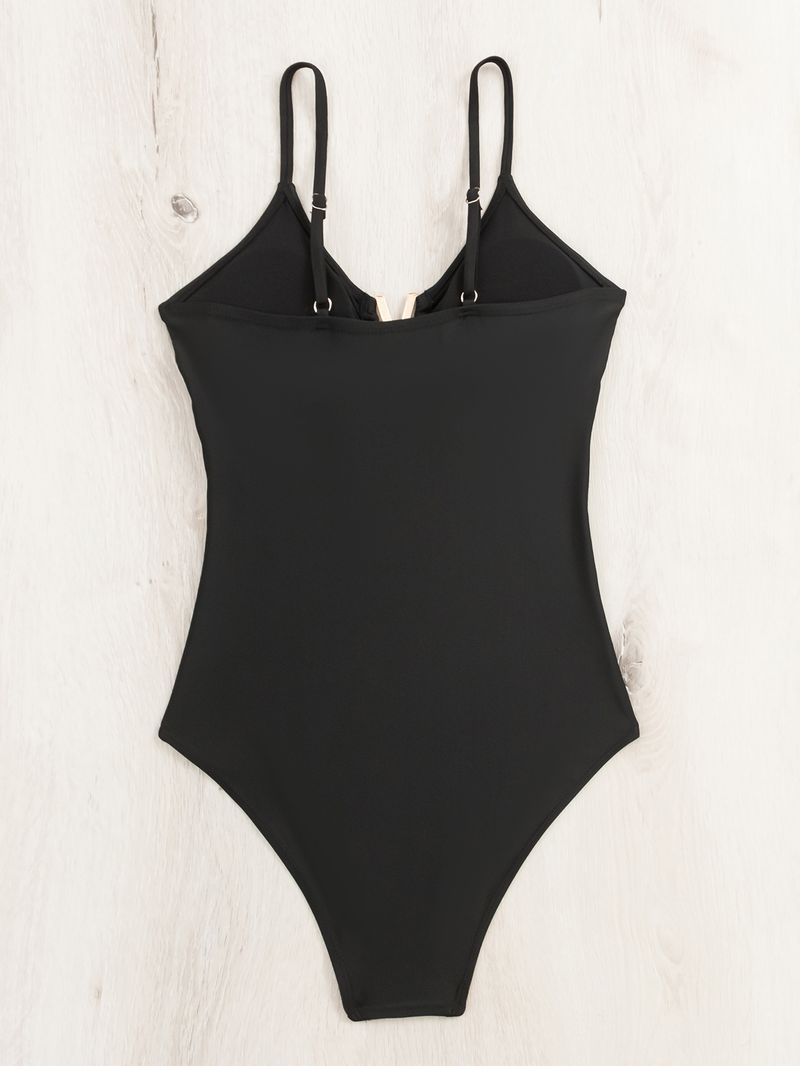 Naisten vaatteet Sling One Piece -uimapuku yksivärinen ontto uimapuku_voghion.com