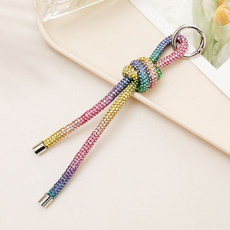 High-end Pendant Case Keychain Hanging Accessories Rhinestone Chain Bag Phone Strap_voghion.com