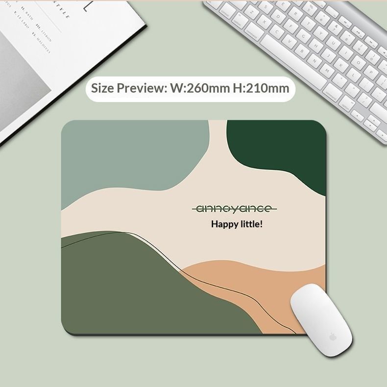 NeoGear Morandi Mouse Writing Desk Small Square Computer Wrist Rest Pad For Women Office Thickened Desktop Mat_voghion.com