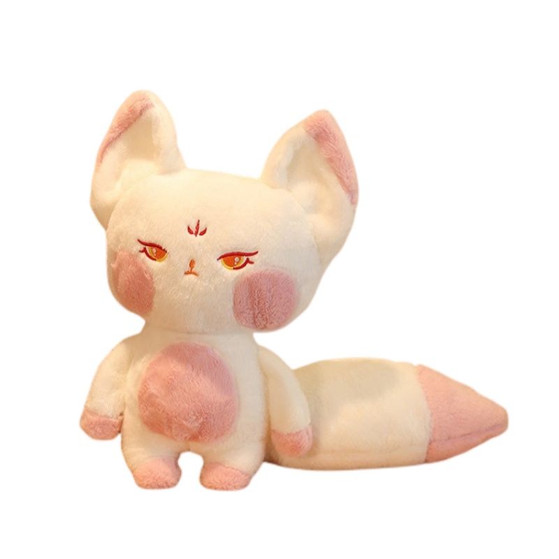 Peluche adorabile piccolo giocattolo di volpe con coda soffice_voghion.com