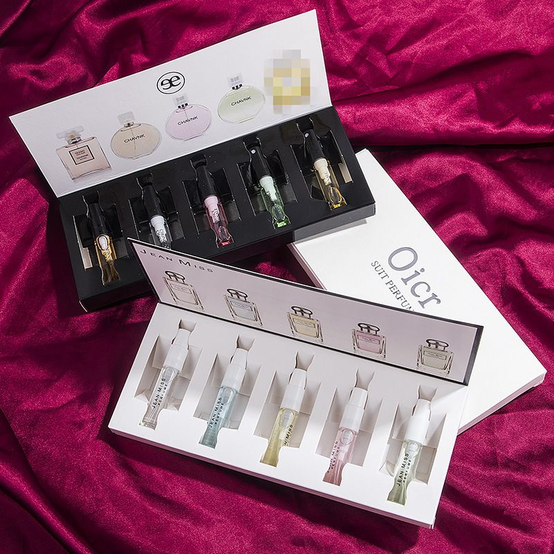 Q Version Parfümprobe 5-teiliges Probierset Damen Persistenter Duft Salon Attraktiv Frisch Beliebtes Eau de Toilette_voghion.com
