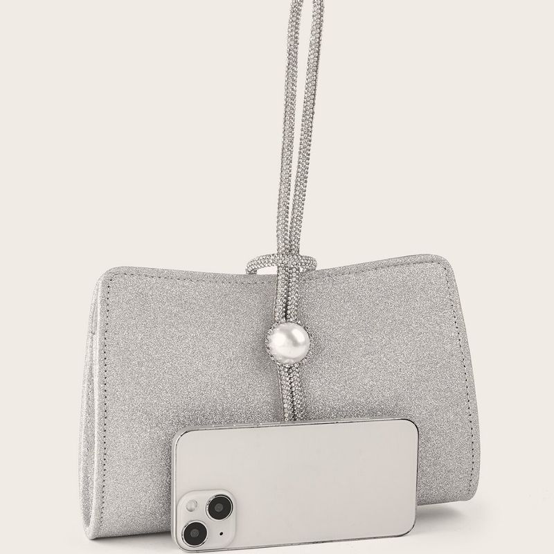 Frauen Abendkleid Tasche Dekorative Perle Strass Premium Mini Handtasche Für Hochzeit Geburtstag Party_voghion.com