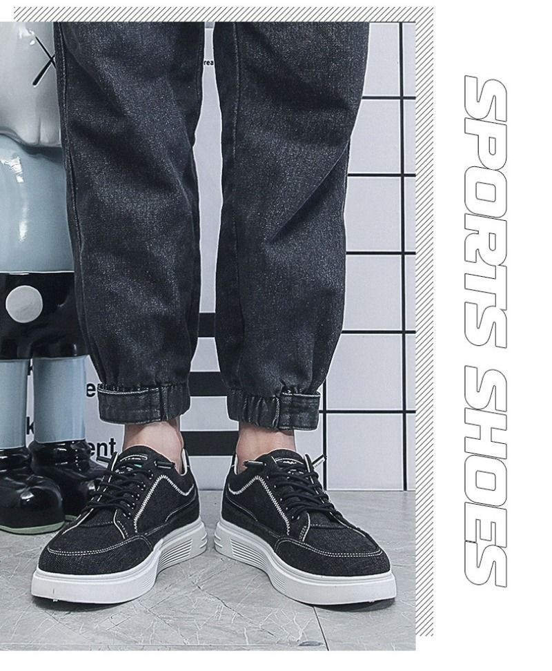 Scarpe vulcanizzate da uomo 2024 nuove Sneakers Casual da uomo scarpe di tela traspiranti moda estiva appartamenti da esterno neri Tenis_voghion.com