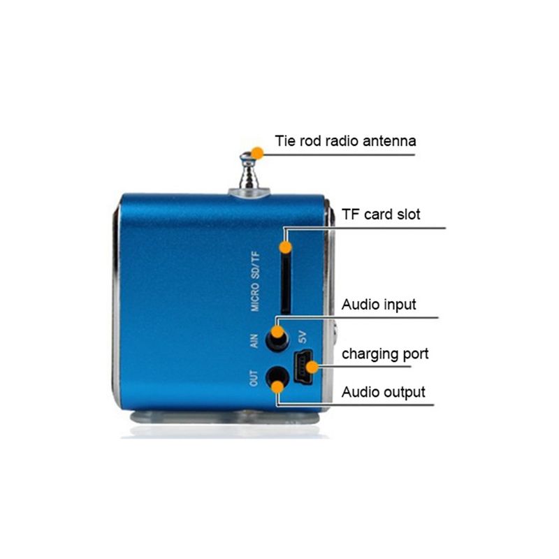 Upgraded Subwoofer Speaker Mini LED MP3 Player FM Stereo Portable Radio for PC Notebook TD-V26 with Bluetooth-compatible_voghion.com