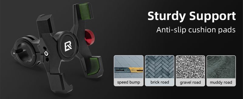 Support de téléphone pour guidon de vélo ROCKBROS pour smartphone de 4,7 à 7,09 pouces_voghion.com