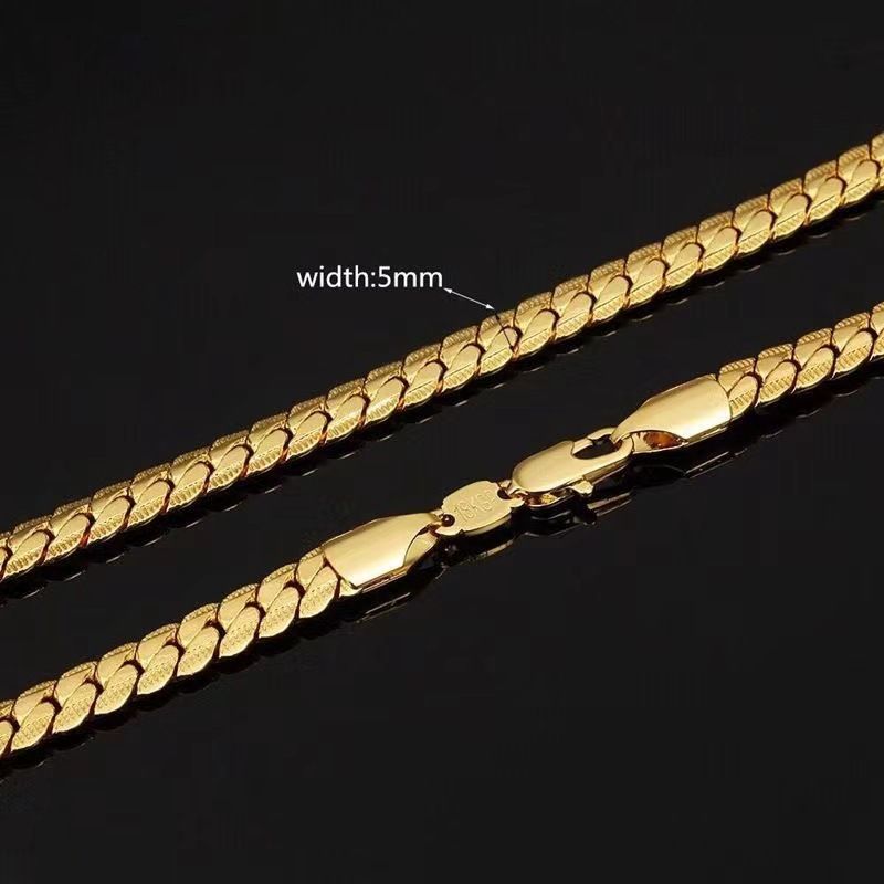 Collier fouet pour homme, chaîne latérale de 5 mm, tendance et très populaire_voghion.com