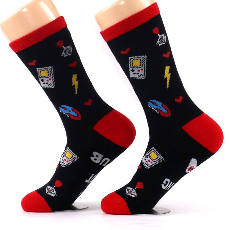 Underwear & Sleepwears Spot I'M GAMING foot sole letter jacquard hot selg long cotton socks_voghion.com