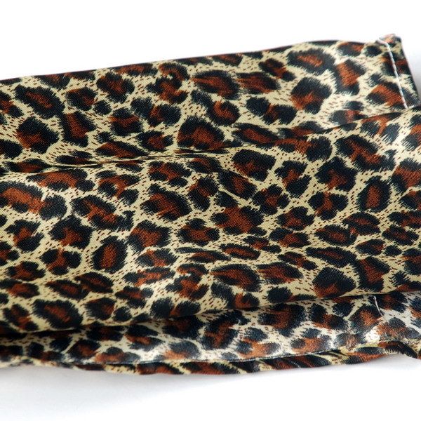 Blando Fashion Lady Leopard Print Subtle Natural Comfy Silk Scarf/Wrap/Shawl(Small)_voghion.com