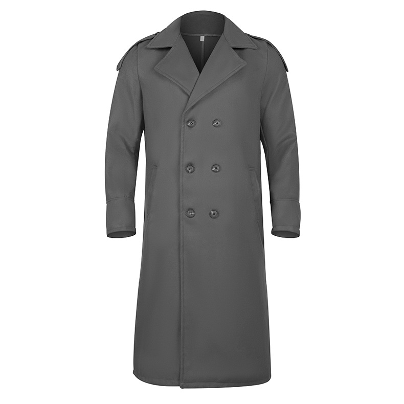 Men's long woolen coat extra long over the knee coat_voghion.com