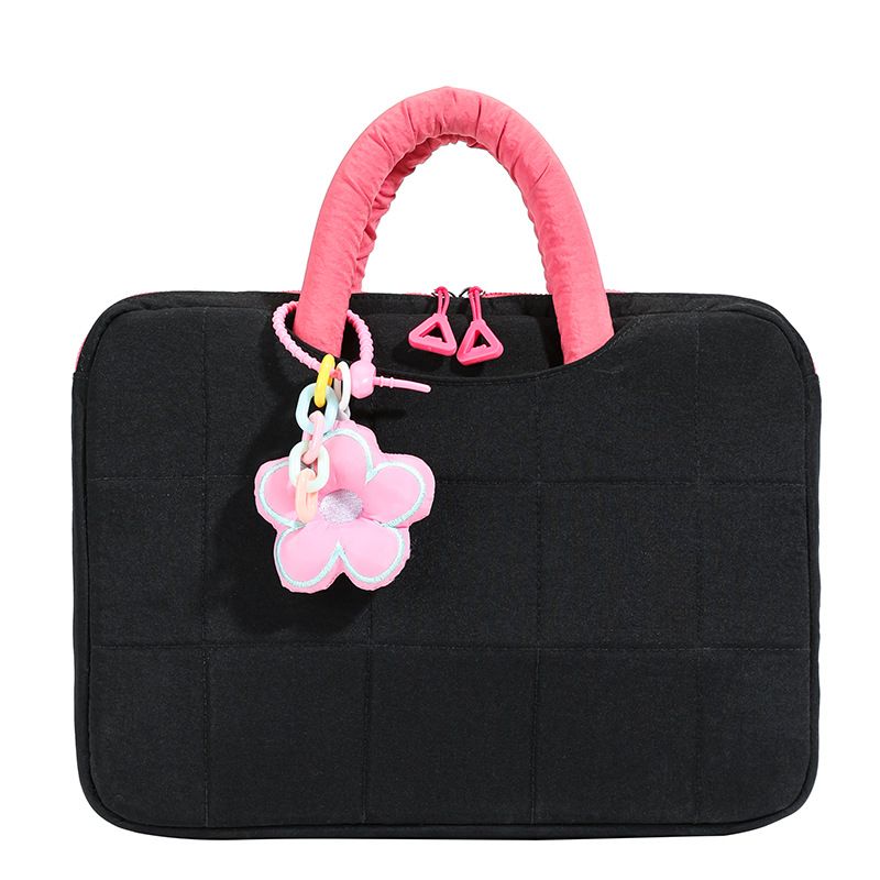 Bolso para portátil de 14 pulgadas, nuevo, de gran capacidad, informal, bonito y versátil, grueso y portátil._voghion.com