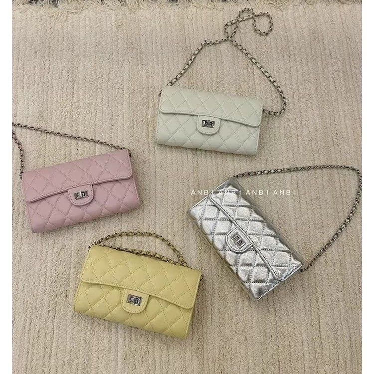 Versatile Mini Square 25 New Small High-end Coin Purse Korean Style Ins Quilted Chain Phone Bag_voghion.com