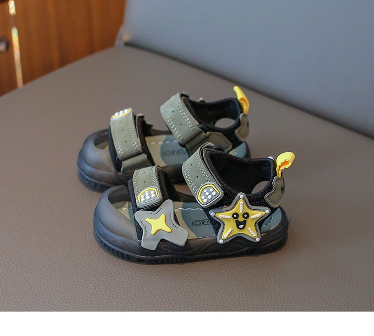 Sandali da spiaggia per bambini 2024, nuovi sandali da spiaggia con suola morbida per bambini, da 1 a 3 anni, scarpe da bambina, fascia per capelli 2_voghion.com