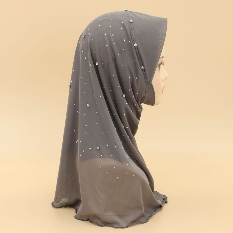 Vrouwen Hijab hete verkoop vrouwen effen kleur chiffon nagel diamant hete diamant sterren zachte rand pullover hoofddoek sjaal_voghion.com