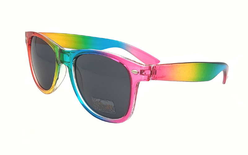 Wholesale Rainbow Pride Sungla Unisex Retro UV400 Protection LGBT Eyewear Bulk Sungla for Adults Teens Party_voghion.com