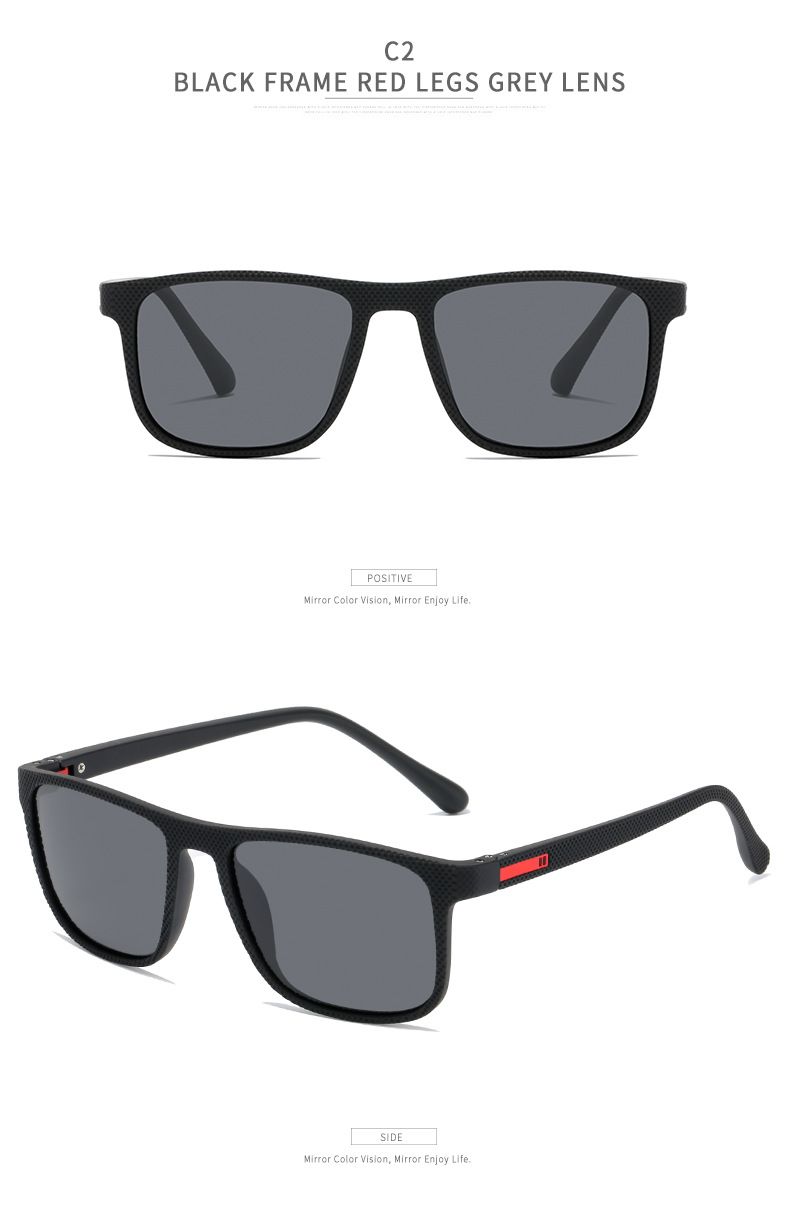 CRIXALIS Quadratische polarisierte Sonnenbrille für Männer Markendesigner Sonnenbrille Frauen Rechteck Reiseschirme Weiblich UV400_voghion.com