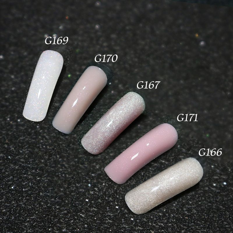 30ml Nail Extension Color Box Solid UV Lamp Brush Glitter Crystal Gel Set_voghion.com