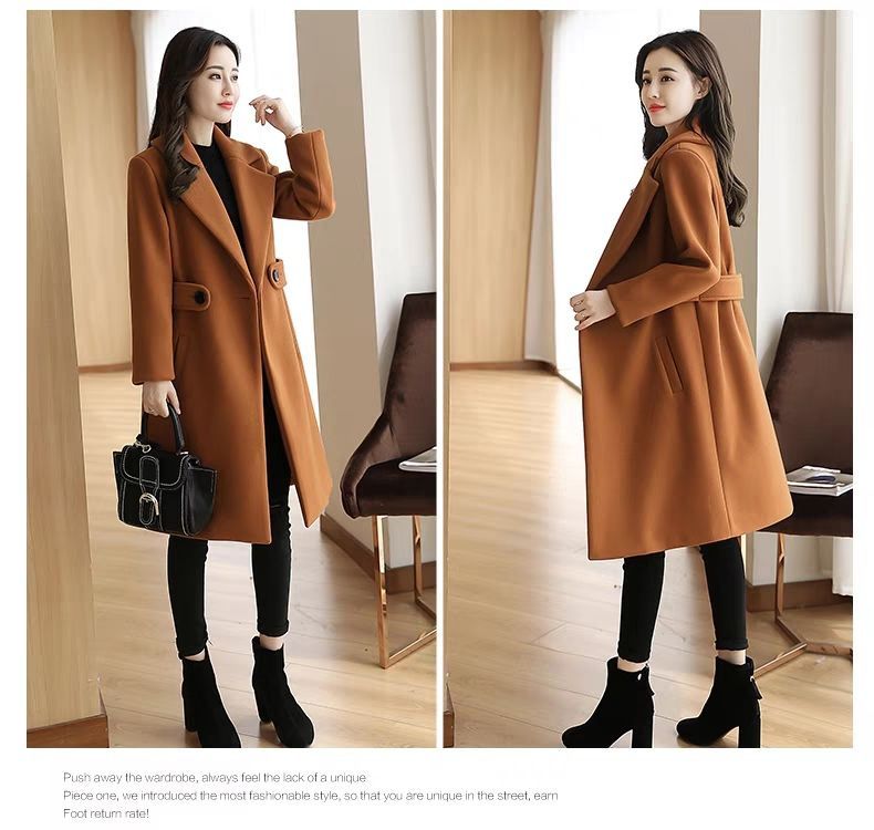 Eleganter Trenchcoat aus Wollmischung – Schmal geschnittener, zweireihiger langer Mantel für Damen (Rot/Beige/Camel/Schwarz/Rosa/Mauve, M-4XL)_voghion.com