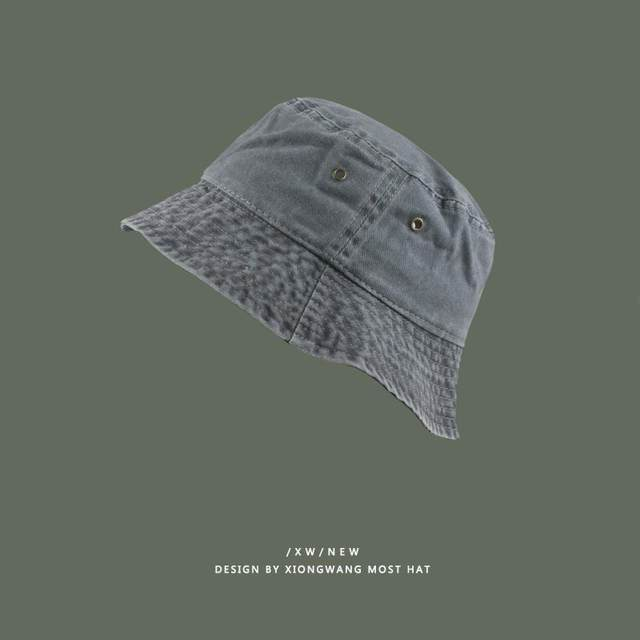 Sombreros de pescador de mezclilla lavada para hombre y mujer, de estilo vintage, lisos, de moda, para primavera, verano y otoño, estilo Panamá_voghion.com