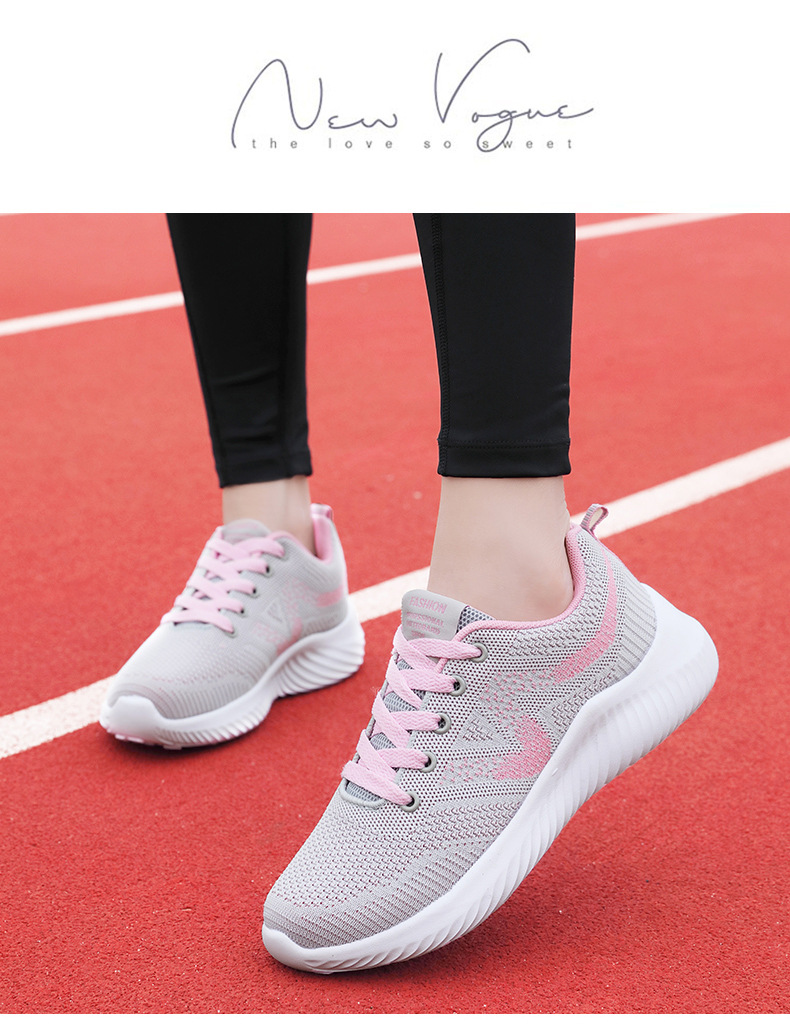 Damen-Laufschuhe, Freizeitschuhe, Sneakers, Gummisohle, Synthetik, leicht zu reinigen, Schuhe mit Fußgewölbeunterstützung_voghion.com
