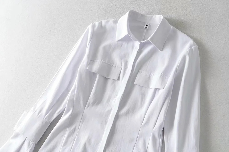 Gonna camicia colorata, cardigan incrociato a quadri autunnali, camicia bianca monopetto a maniche lunghe con risvolto in cotone temperamento da pendolarismo_voghion.com