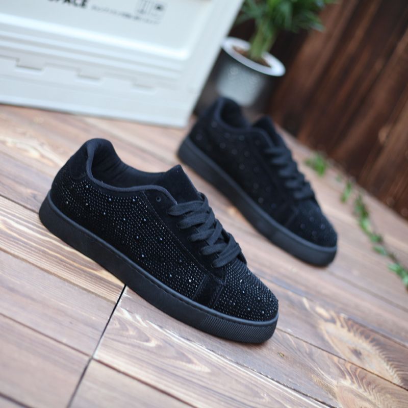 Internet Famous Trendy With Red Soles, Water Colorful Full Diamonds, Spring Summer, New Board For Sports And Leisure,_voghion.com