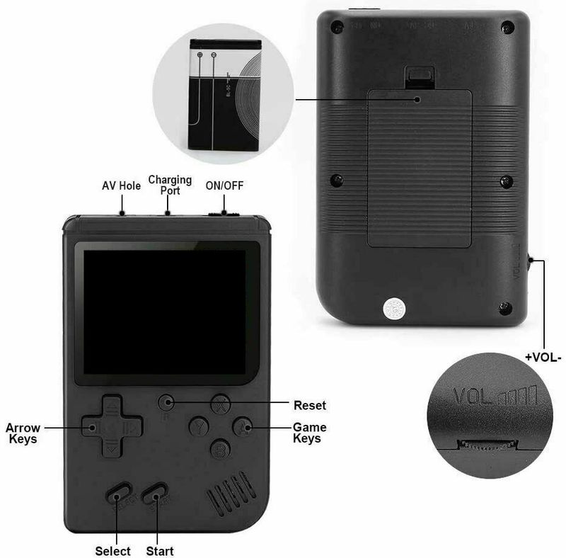 Mini console de jeu rétro portable avec 500 jeux classiques intégrés_voghion.com