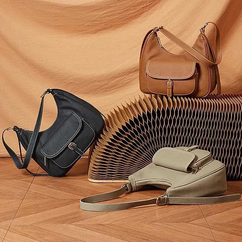 Borse a tracolla da donna in vera pelle di mucca naturale di alta qualità, borse a tracolla firmate 2025, borse hobo da donna_voghion.com