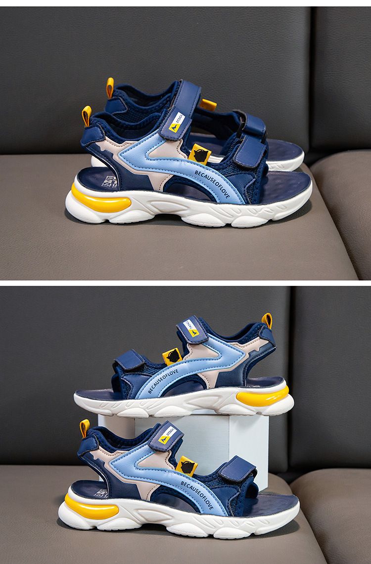 Mother Kids Summer Open Toe Polyurethane Soft Soled Student Sports Sandals Korean Version Boys And Girls Beach Shoes Trend_voghion.com