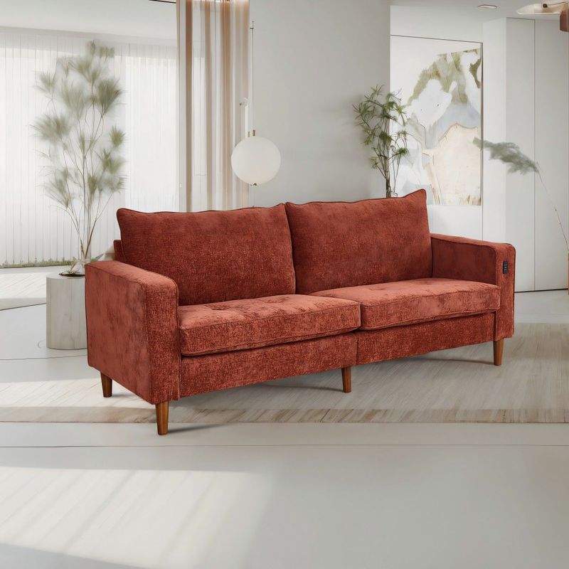 Corduroy, Modern Style Solid Color Sofa (Including USB Interface), Multi-Person Sofa, Suitable For Living Room And Office_voghion.com