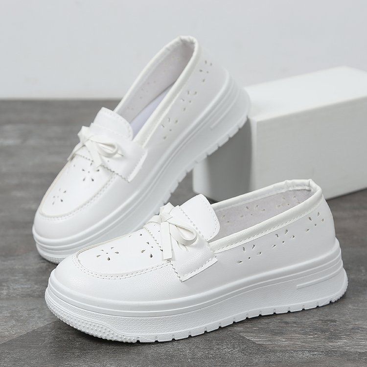 Krankenhaus-Krankenschwesterschuhe, weiche Sohle, atmungsaktiv, keine müden Füße, Damen-Sandalen, Arbeitsschuhe, weiße Schuhe_voghion.com