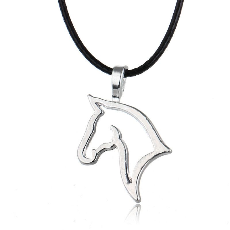 Collares de moda con colgante de caballo y animal lindo para mujer_voghion.com