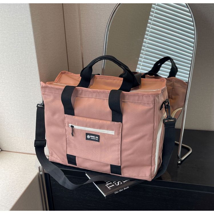 Modieuze lichtgewicht sport-fitnesstas Grote capaciteit Verplaatsbare draagbare opbergtas Schoenen Droog en nat Scheiding Yoga-trainingstas_voghion.com