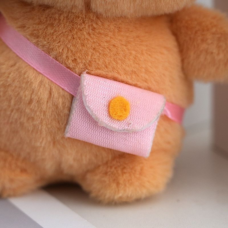 Yellow Butter Bear Adorable Plush Keychain With Cute Hat Perfect Collectors For_voghion.com